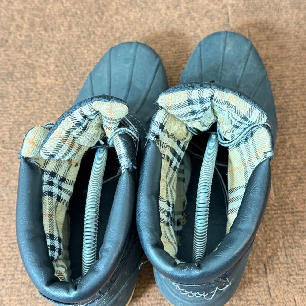 Skechers Pond‎ Duck Boots Womens 9 Black Quilted Water Resistant Rain Snow 48890